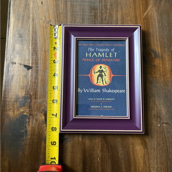 Hamlet Framed Vintage 1958 Book Cover Art - The Tragedy of Hamlet - Picture 3 of 11